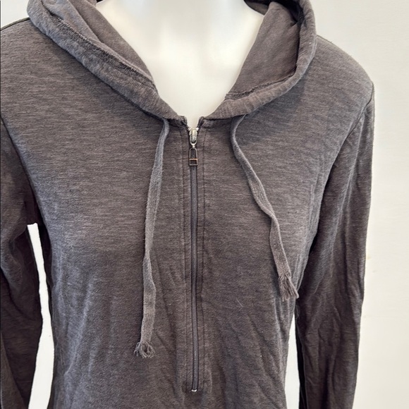 Lucy Small Gray Casual Hoodie Sweatshirt - Picture 3 of 8